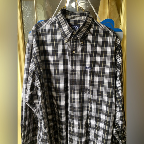 Ralph Lauren Chap’s Men's Black and White Plaid Shirt, size L. - Picture 1 of 3